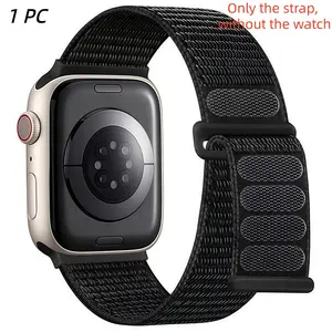 Adjustable Nylon Sport Band for Apple Watch Series 10/9/8/7/6/5/4 Se & Ultra 2/1, Comfort Braided Strap for Men Women, Smart Watch Straps