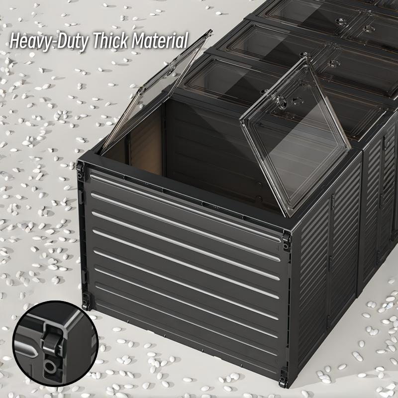 Foldable Shoe Storage Box, Transparent Plastic Shoe Box, Stackable Multi-Tier Shoe Cabinet, Easy DIY Assembly, Ideal for Under-Bed Storage, Wardrobes, Living Rooms, and Dorm Rooms, Sturdy and Durable, Space-Saving Alternative to Shoe Racks