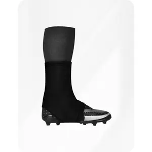 Exxact Sports Football Spats Cleat Covers - Black for Men & Boys, Suitable for Various Football Spats, Lace Covers, and More