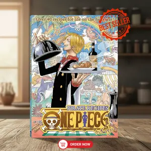 One Piece: Pirate Recipes – Sanji Official Cookbook Edition – Anime-Inspired Meals to Boost Cooking Skills & Create Fun Pirate Dishes – Perfect Gift for One Piece Fans, Food Lovers & Anime Collectors [Paperback book]