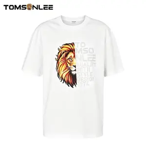 Street Style Lion Print T-Shirt Men’s Fashion Casual Top Summer Lion Graphic T-Shirt Men Breathable Casual Top