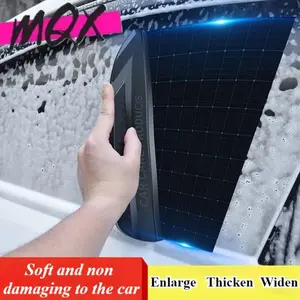 1pc Soft Silicone Car Window Wiper Blade - Gentle, Streak-Free Cleaning Tool for Water Stains, Easy-to-Use Squeegee for Shower Doors, Mirrors & Home Use, Black, Car Wiper