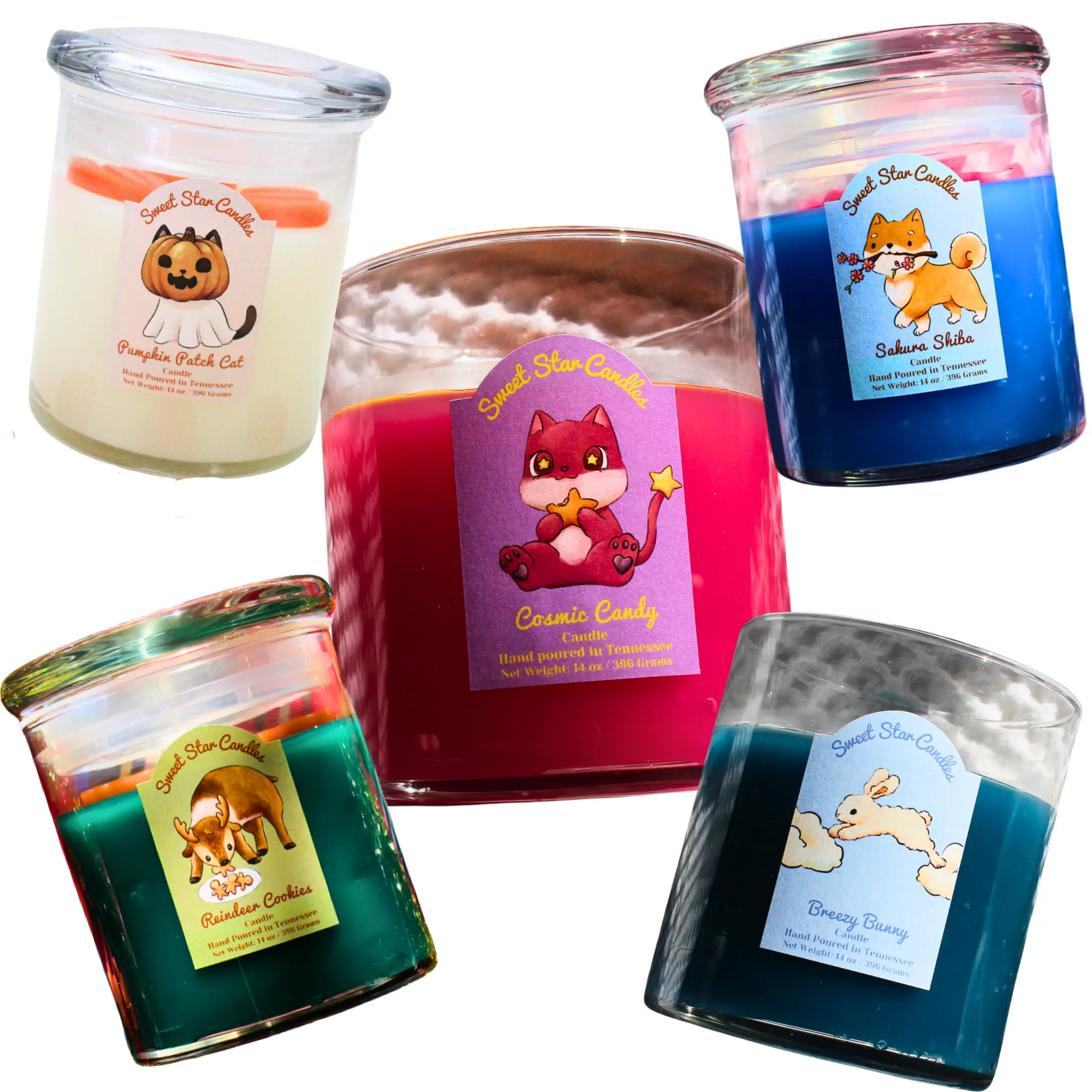Signature Scents Scented Wooden Wick Sparkle Gliter Candles | Full Collection