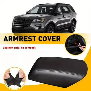 Leather center console cover armrest cushion cover Ford Explorer base 2011-19