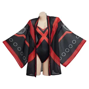 Women‘s Bakugo Swimsuit Haori Set Cosplay Bodysuit Jumpsuit