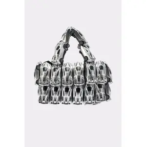 VROOM VROOM CAR PURSE Top Handles Black Satin Pouch