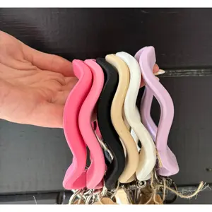 Wavy Bangle Keychains