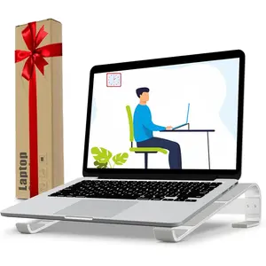 Laptop Riser for Desk, Laptop Stand,  Aluminum Computer Stand for Laptop, Ventilated Notebook Stand Compatible with MacBook Air Pro,  XPS, , More 11-17.3 Inches Work from Home
