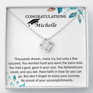 Daughter Necklace, Graduation Gift Necklace, Graduation Gift For Her, College Graduation Gift For Her, High School, Senior Graduation, Class Of 2024, Jewelry Message Card, Necklace Gifts For Birthday, Anniversary, Christmas Day, Thanksgiving