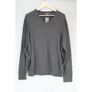 Daniel Cremieux Signature Collection Menswear Long-Sleeve Cotton XXL Gray Sweater, Men's Tops, Men's Clothes