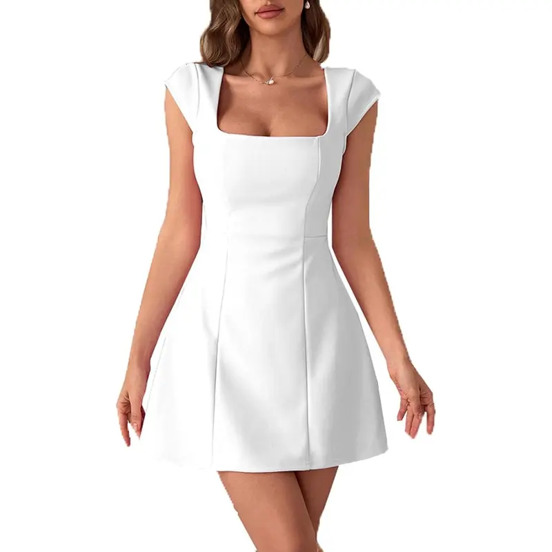womens brown mini dress Stretchy Brown Mini Dress with Adjustable Strap