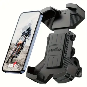 Grefay Motorcycle Bike Handlebar Phone Holder, 360° Rotatable, Compatible with 4.7-7.0 Inch Smartphones, Secure & Convenient Mounting