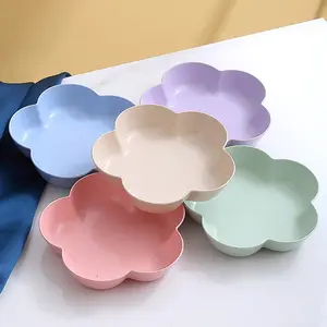 5pcs Flower-Shaped Snack Tray, Multi-Purpose Nut Plate, Dessert Plates for Home Parties Weddings Birthdays Festivals, Perfect for Christmas Halloween Thanksgiving New Year