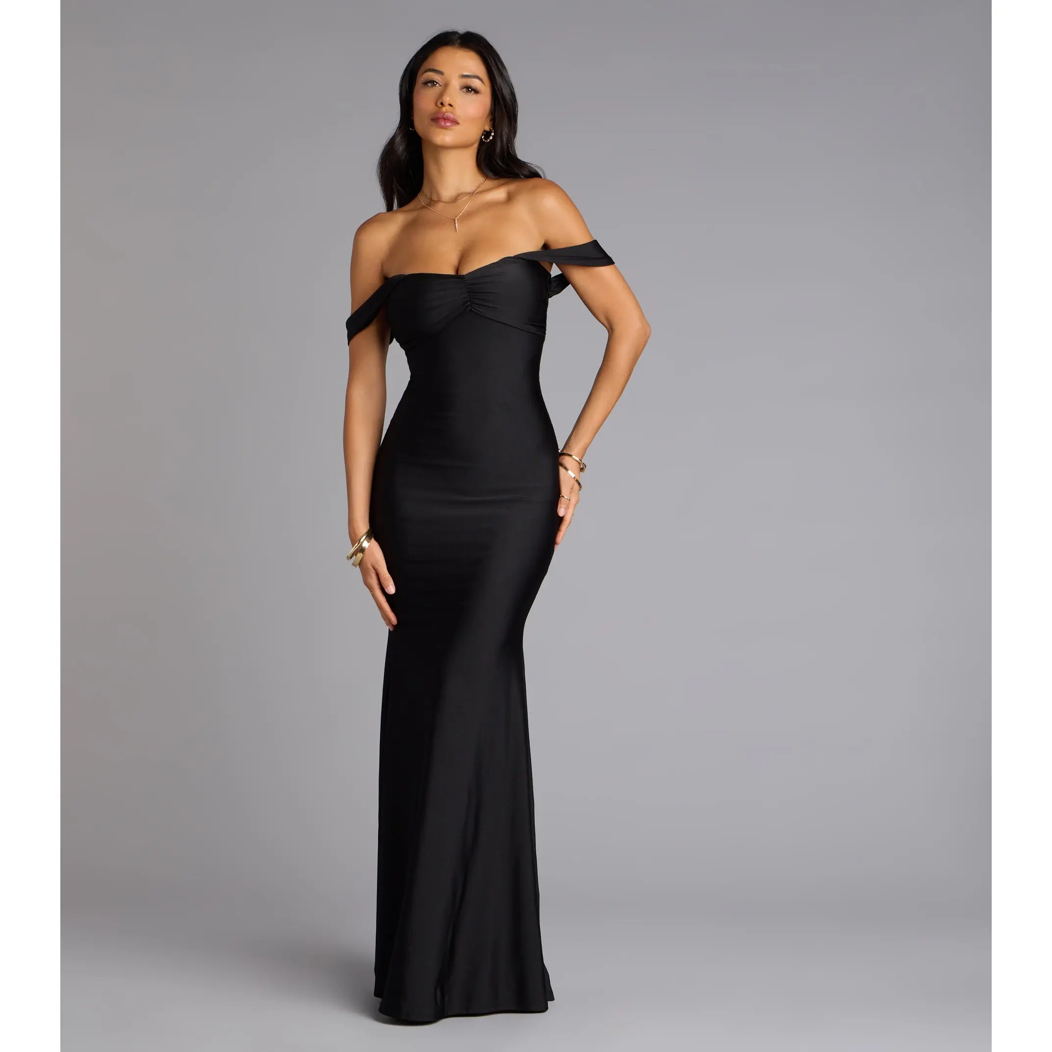 Rae Off-The-Shoulder Mermaid Formal Dress