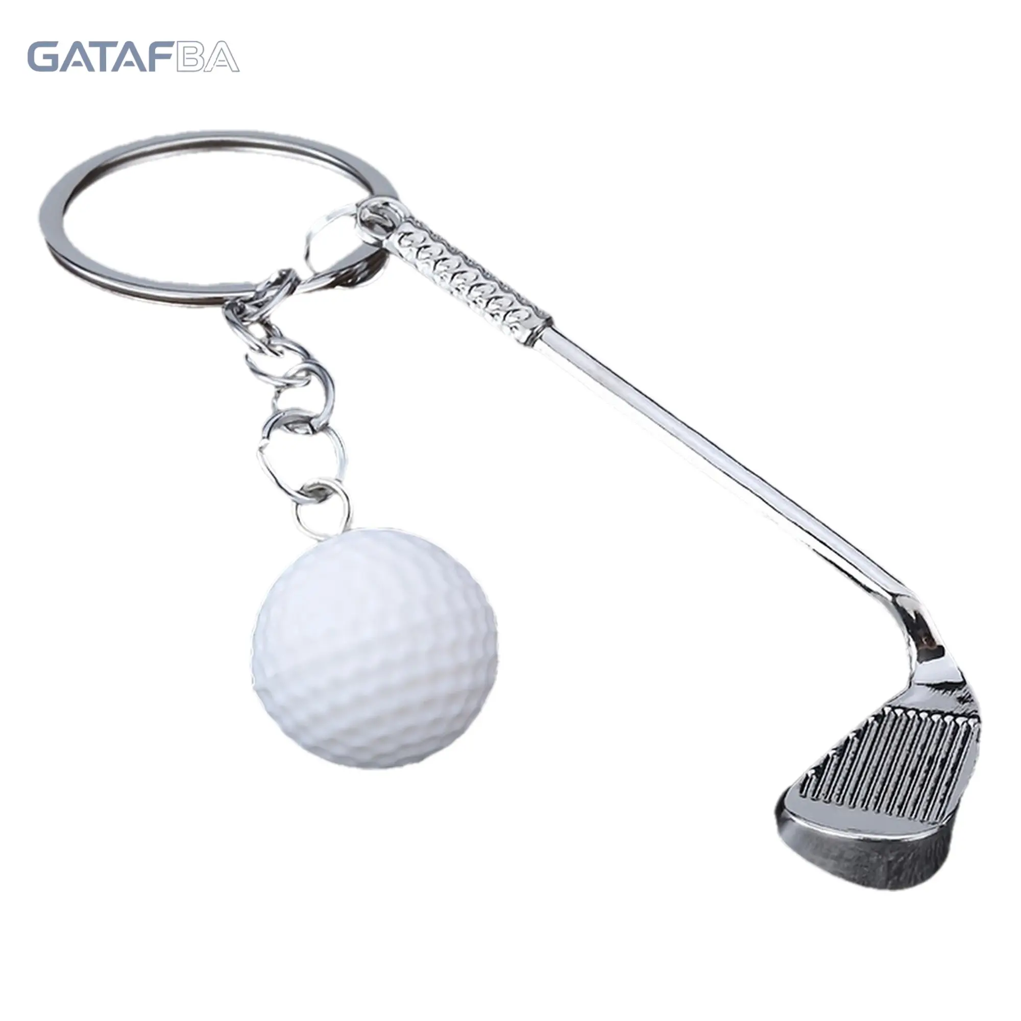Golf Ball Keychain - Cute Mini Golf Key Ring Charm - Durable Lightweight Golf Bag Backpack Car Key Accessory - Perfect Golf Gifts for Men Women Golf Lovers Golfers Tournament Souvenir