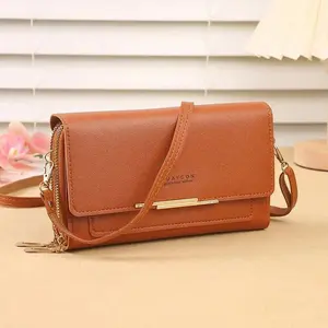 Women’s Luxury Multifunctional Crossbody Bag - Medium-Length Clutch, Coin Purse, Korean Fashion Stylish Everyday Carry Travel Handbag