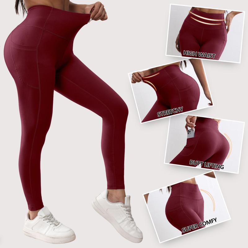 Leggings with Pockets for Women,6 Packs High Waisted Workout Tummy Control Yoga Pants Leggings with Pockets for Women,6 Packs High Waisted Workout Tummy Control Yoga Pants