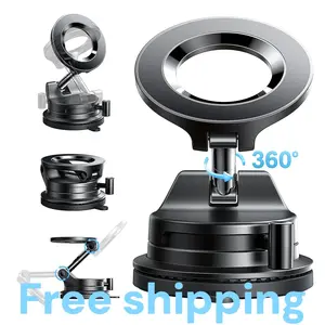 LISEN for Magsafe Car Mount, Magnetic Phone Holders for Your Car, Vacuum Phone Mount for Car Accessories for Women Men Interior Jeep BMW, Suctionpro Gifts Kits, for Iphone 17 Pro Max 16 15 14 13