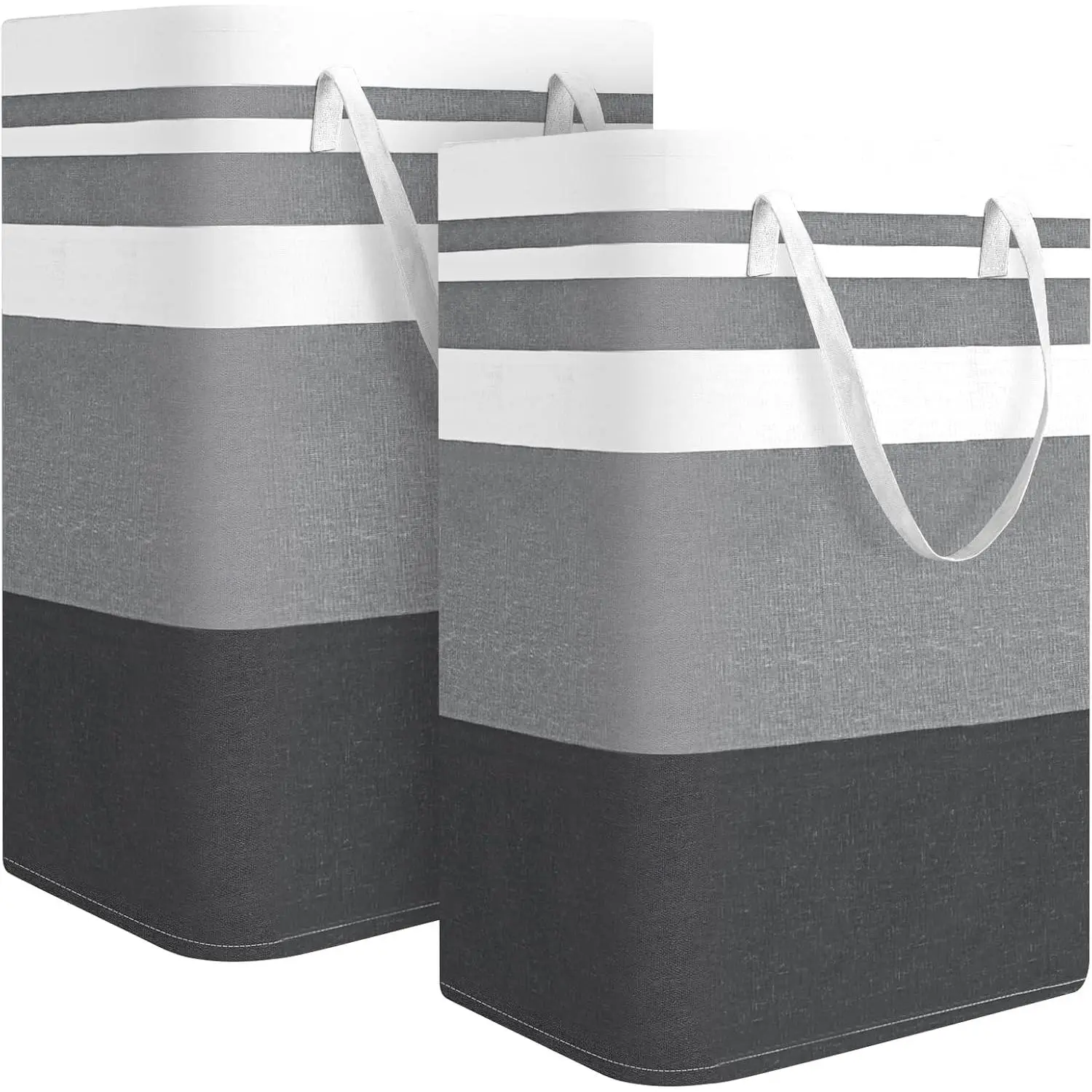 2-Pack Large Laundry Basket, , Freestanding Laundry Hamper, Collapsible Tall Clothes Hamper with Extended Handles for Clothes Toys in the Dorm and Family