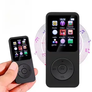 MP3 Player Portable Music Player Bluetooth 5.4 Music Stereo Player 1.8 inch Screen Support FM Radio E-Book Recording