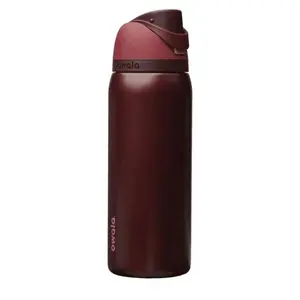 Owala FreeSip 32oz Insulated Stainless Steel Water Bottle – Black Cherry Leakproof Sports Flask with Built-In Straw, Double Wall Vacuum Insulated Travel Bottle for Gym, School & Daily Hydration