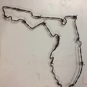 Customized Barbed Wire art state Califorenia