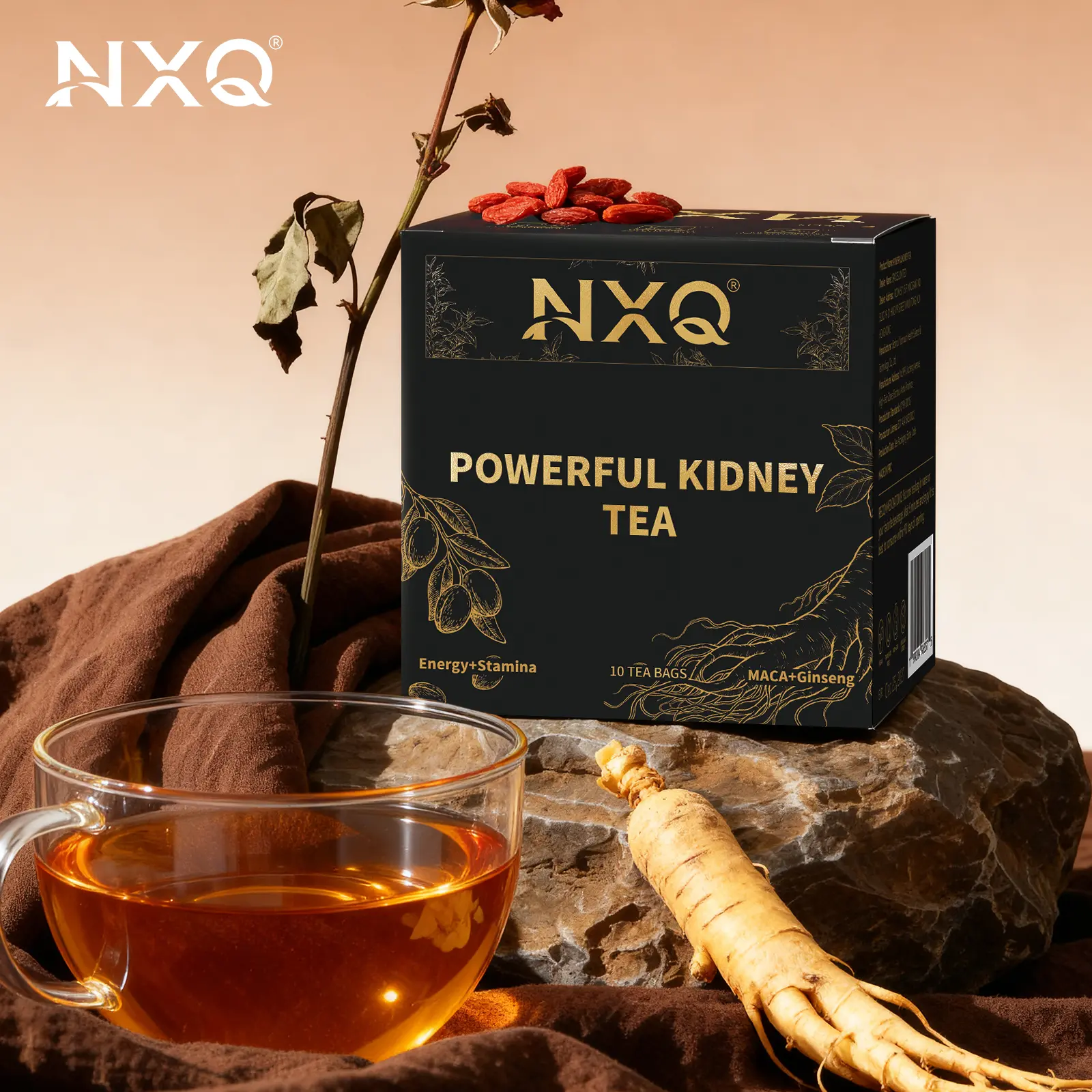 Powerful Kidney Tea Natural Herbal Raw Materials for Mild Nourishing, Easy Brew Ready-to-Drink Portable Pack, Essential Healthy Tea for Office Workers & Students Daily Care