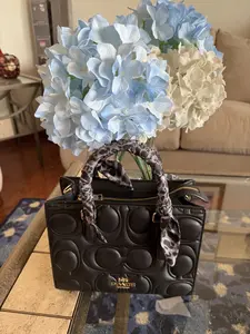 Pre-owned coach Leather Tote Bags Maggie Small Tote Bag In Signature Black with Adjustable Strap NWT