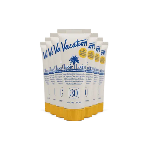 Mini Classic Lotion SPF 30 (Pack of 12) | Invisible, No White Cast, Water-Resistant, Vegan, Dermatologist-Tested, Travel Size, Bachelorette Gifts
