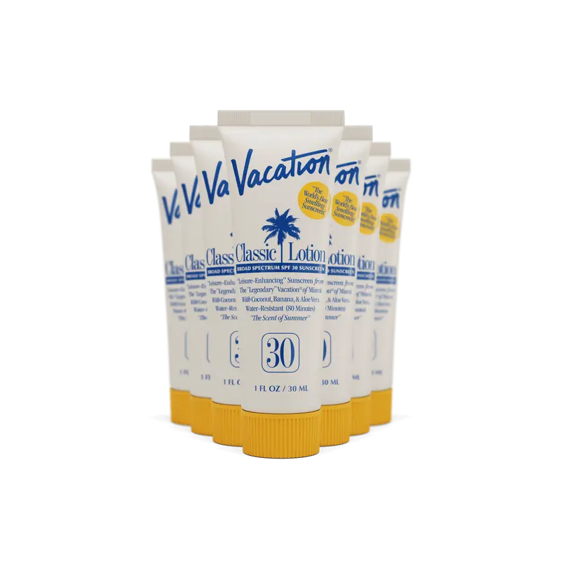 Mini Classic Lotion SPF 30 (Pack of 12) | Invisible, No White Cast, Water-Resistant, Vegan, Dermatologist-Tested, Travel Size, Bachelorette Gifts