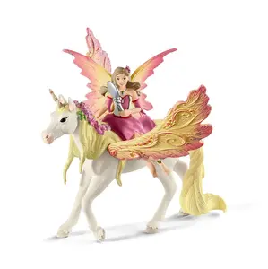 Fairy Feya with Pegasus Unicorn - Enchanting Elven Realm Toy for Girls - Includes Graceful Pegasus & Detailed Fairy Figure