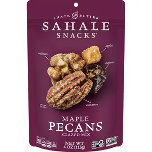 Sahale Snacks Maple Pecans Glazed Mix, 4 oz Pouches (6 Packs)