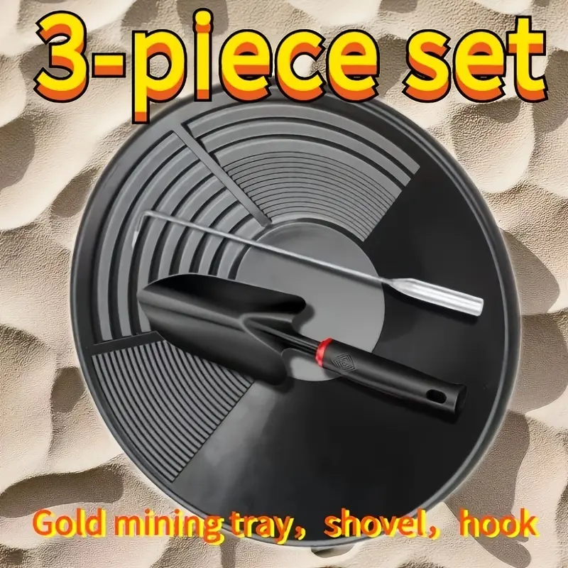 English: Professional Gold Panning Tool Set | 3-Piece Manual ...
