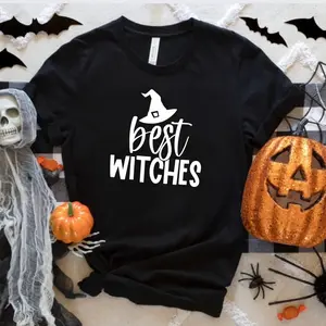 Best Witch Halloween T-shirt Cotton Crew Neck