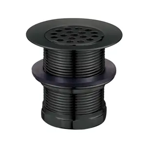 Kingston Brass KBU1000 Removable 2 in. Seattle Grid Bar & Utility Sink Drain, Matte Black Brass