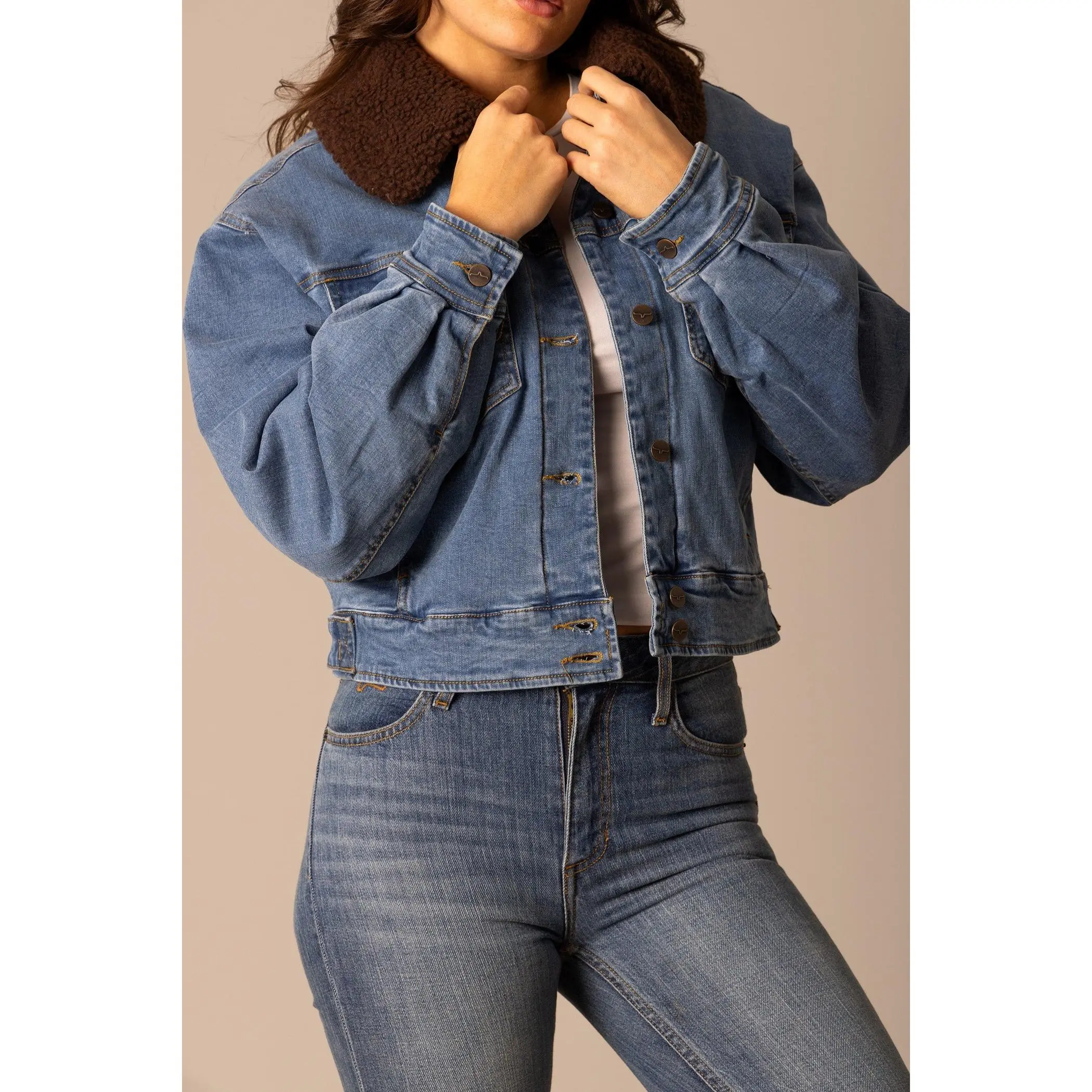 KIMES RANCH WOMENS LEELA LIGHT WASH INDIGO