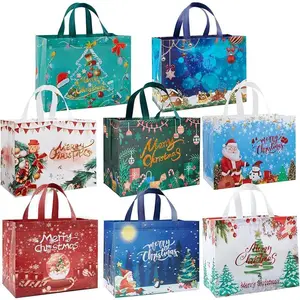 8-Pack Large Non-Woven Gift Tote Bags with Handles (12.8"x9.8"x6.7") - Phone & Electronics Selfie Accessories Storage for Xmas Party Favors, Birthday Gift Wrapping
