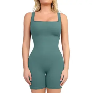 The Popilush Seamless Square Neck Shapewear Romper-Creator Live