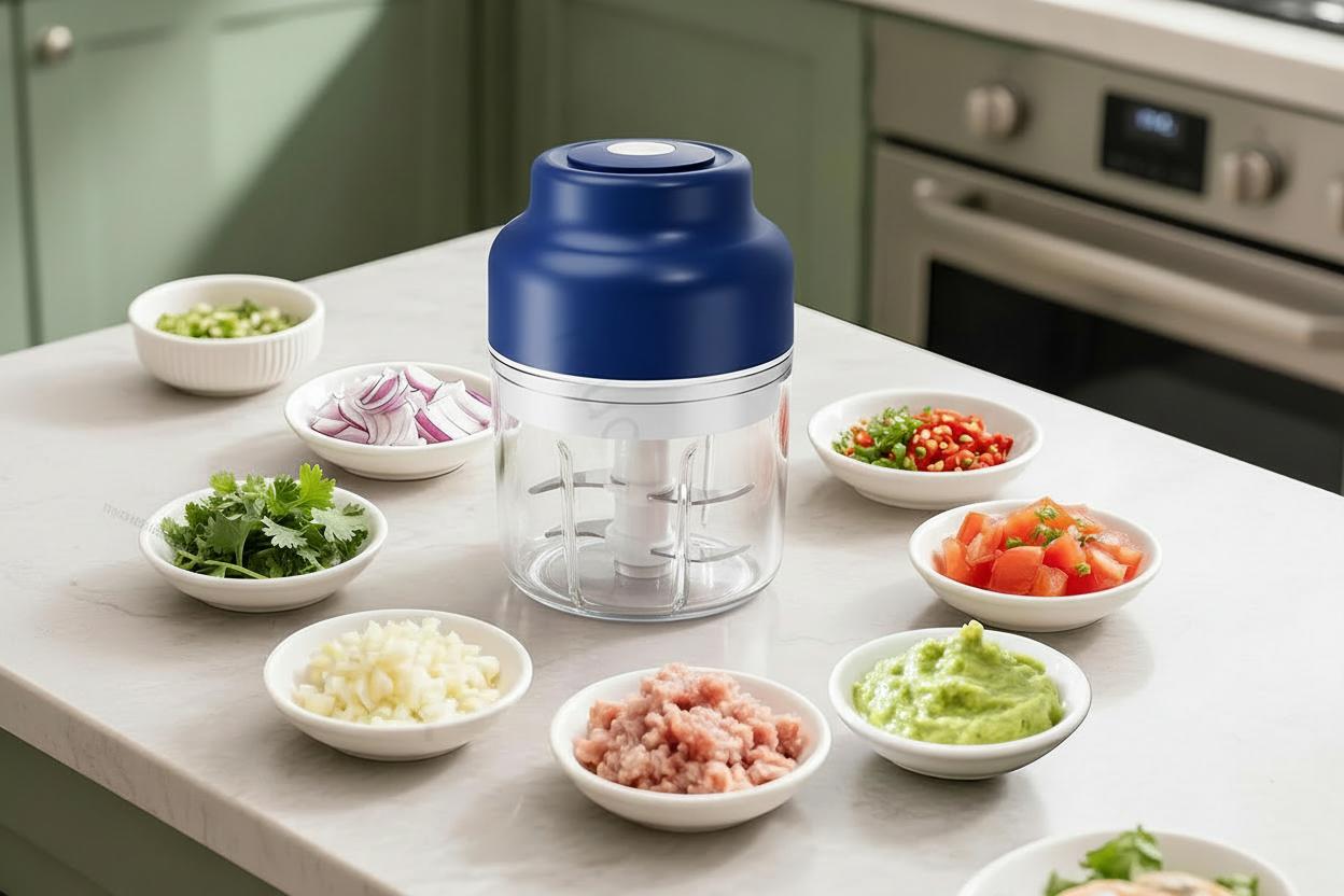 Meat Grinder Garlic Press Portable Blender