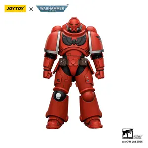 Joytoy Warhammer 40,000 1:18 Scale Fully Articulated ABS Action Figure, Blood Angels Intercessor with Bolt Rifle, Bolt Pistol, Chainsword, 4.84 Inches Model for Action Figure Collectors JT03820