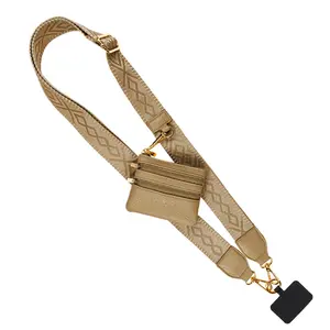 Clip & Go Strap w/Zippered Pouch Classic Collection, removable, adjustable, cross body shoulder strap can be convert into Wristlet