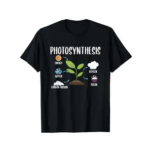 Men's Funny Photosynthesis Science T-Shirt - Tee with CO₂ & H₂O Molecules