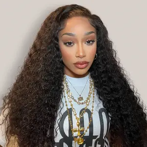 Nulook Hair 13x4 HD Lace Front Wig Water Wave Brazilian Human Hair 200% Density Pre-Bleached Knots  Natural Hairline & Ultra Soft Texture Wavy #wigtok #Blackgirl #FallFreshness#Fall Deals For You