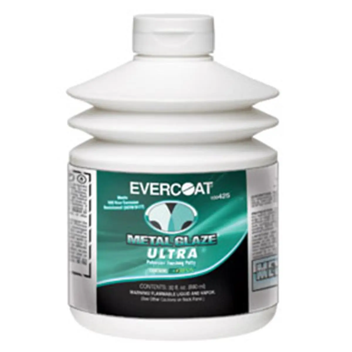 Evercoat FIB-425 Metal Glaze Ultra Fibre Glass Automotive Paint Care Product, Pump Container, Ecoresin-Containing, Corrosion Protection, Finer Grit Sanding, Self-Leveling, Ultra Smooth, OEM Clearcoat Compatible, 500 Hr Salt Spray Test Passed, Self-Levels