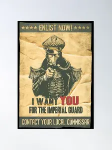 Imperial Guard recruitment poster Poster