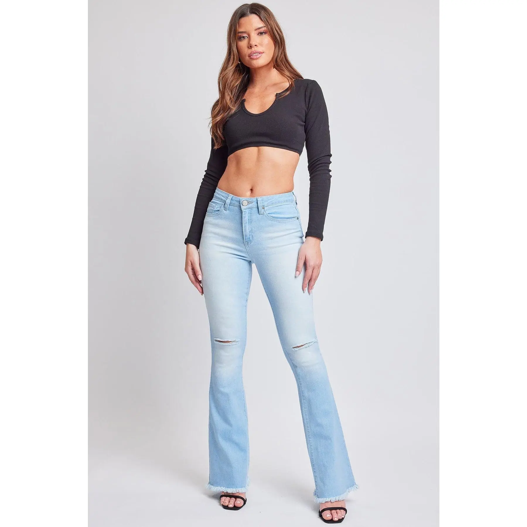 Women's Essential  Super Flare High Rise Jeans-Long Inseam