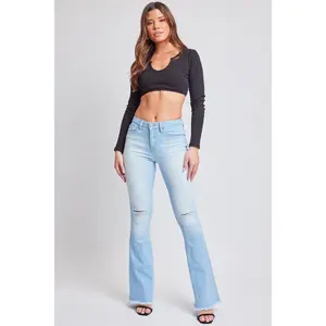 Women's Essential  Super Flare High Rise Jeans-Long Inseam