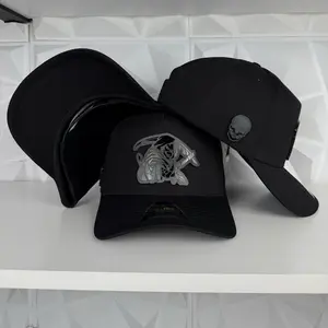 Santa muerte SnapBack hat-black