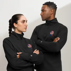 VoteHER Round Flag Quarter zip pullover