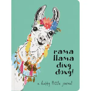 Rama Llama Ding Dong Textured Paperback Journal